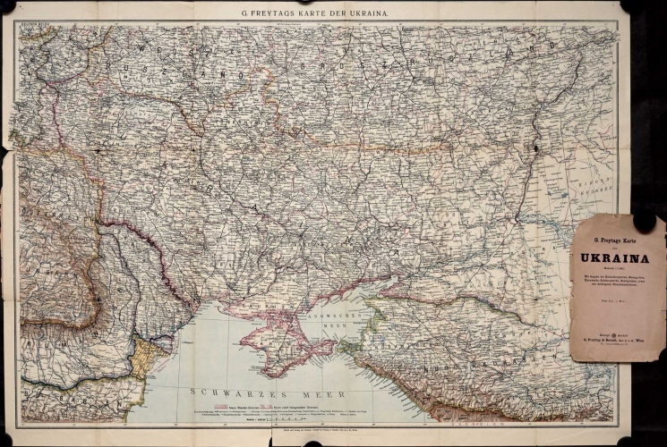 G. Freytags Karte der Ukraina