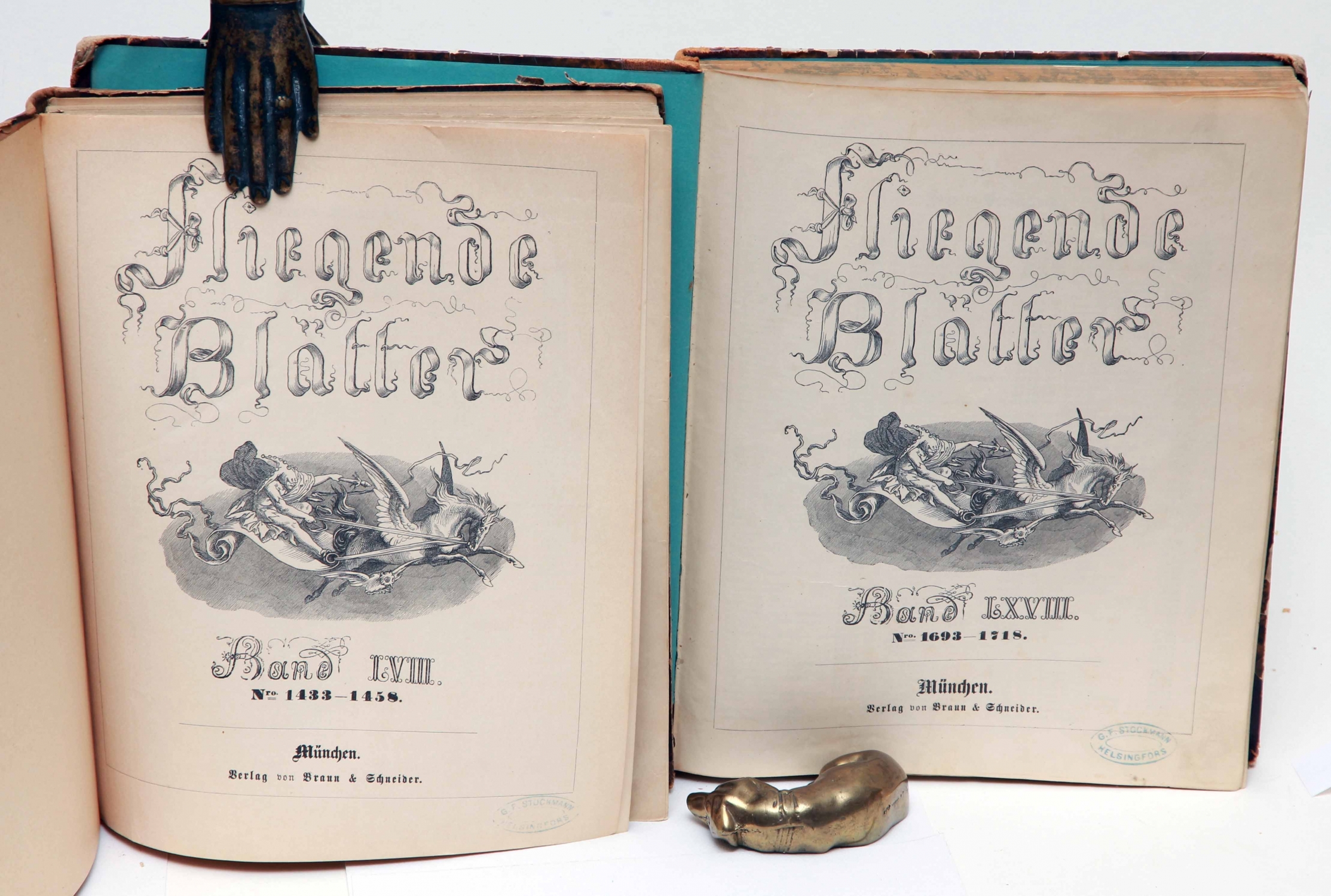 Fliegende Blätter. Band LVIII & LXVIII. 1873 & 1878